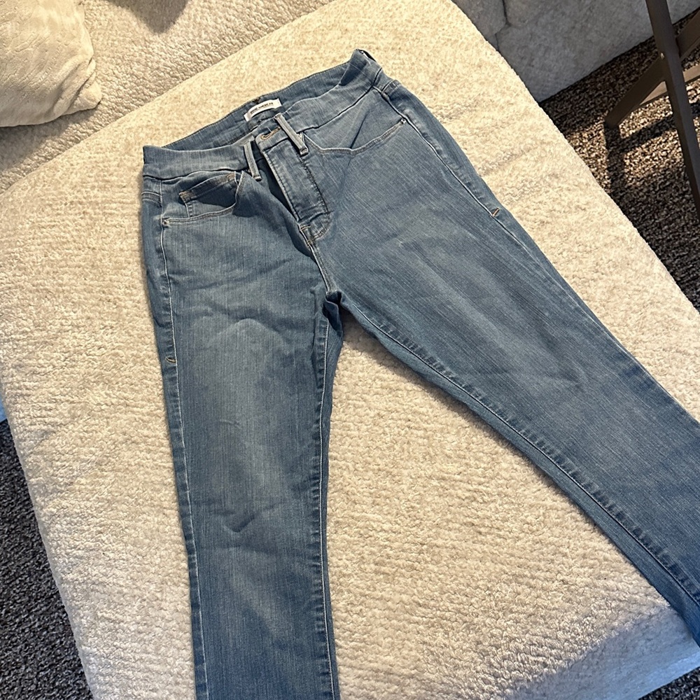 Good American good legs crop Jeans